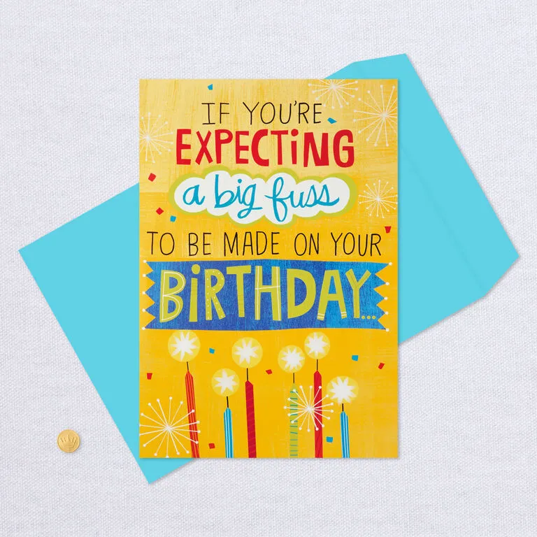 Hallmark 16" Make A Fuss Cake Pop-Up Jumbo Birthday Card 6 Hallmark 16" Make A Fuss Cake Pop-Up Jumbo Birthday Card - Image 6