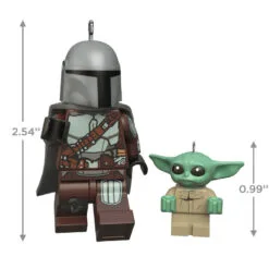Hallmark The Mandalorian™ And Grogu™ LEGO® Star Wars™ Minifigure Ornaments, Set Of 2 8 Hallmark The Mandalorian™ And Grogu™ LEGO® Star Wars™ Minifigure Ornaments, Set Of 2 -Hot Sale Hallmark Store Mandalorian Grogu LEGO Minifig Keepsake Ornaments 2499QXI7079 03