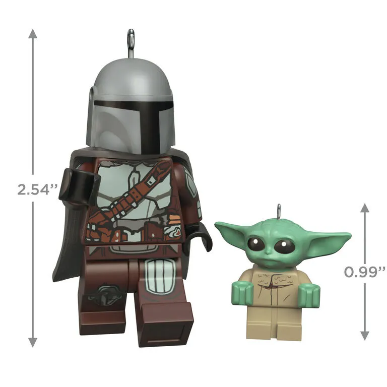 Hallmark The Mandalorian™ And Grogu™ LEGO® Star Wars™ Minifigure Ornaments, Set Of 2 3 Hallmark The Mandalorian™ And Grogu™ LEGO® Star Wars™ Minifigure Ornaments, Set Of 2 - Image 3