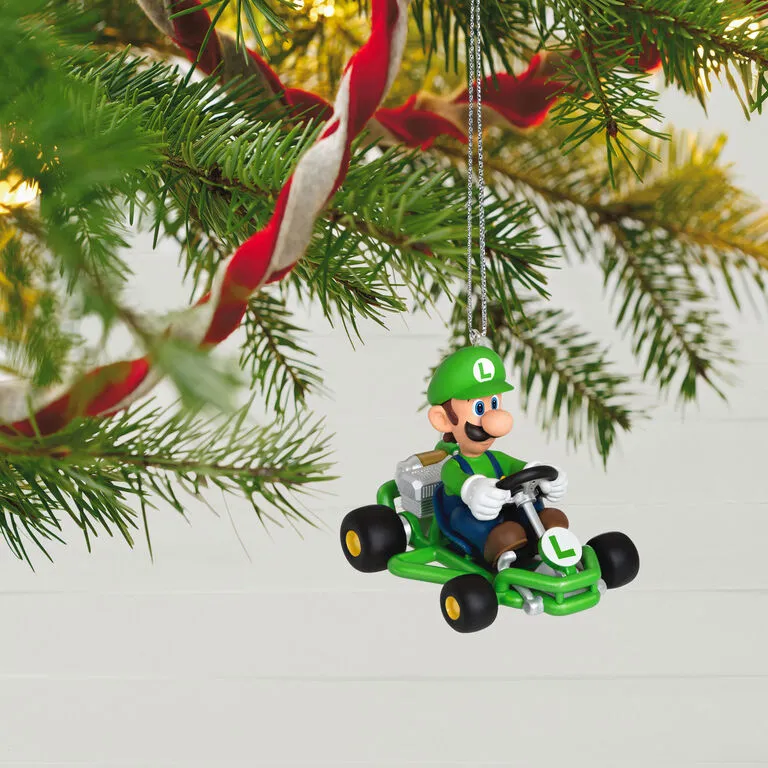 Hallmark Nintendo Mario Kart™ Luigi Ornament 2 Hallmark Nintendo Mario Kart™ Luigi Ornament - Image 2