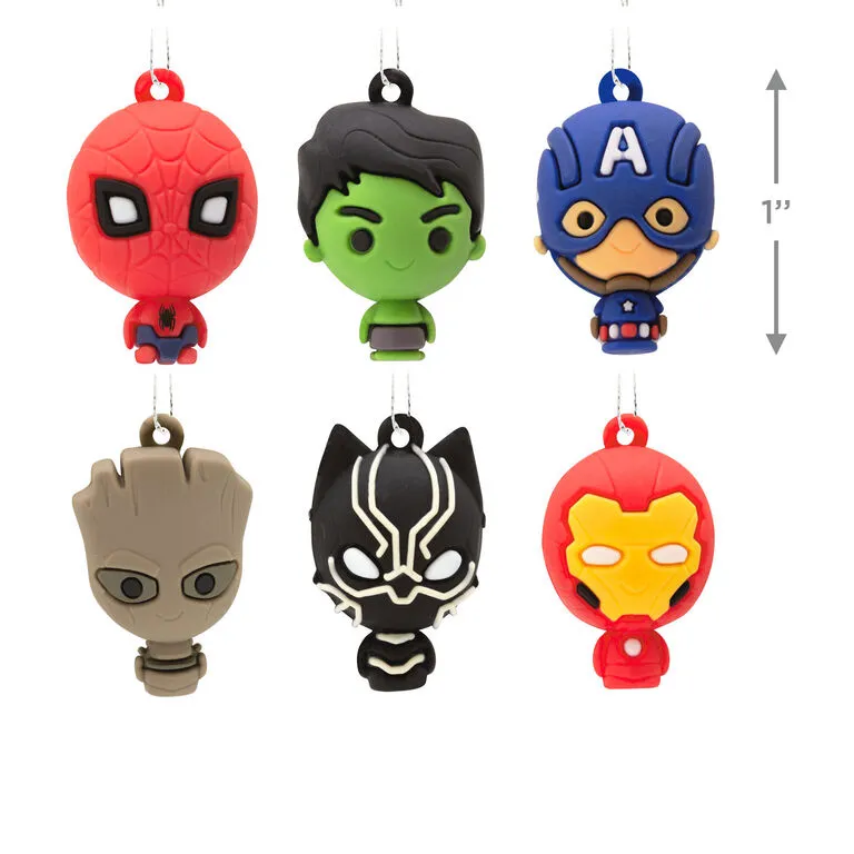 Mini Marvel Super Heroes Shatterproof Hallmark Ornaments, Set Of 6 3 Mini Marvel Super Heroes Shatterproof Hallmark Ornaments, Set Of 6 - Image 3