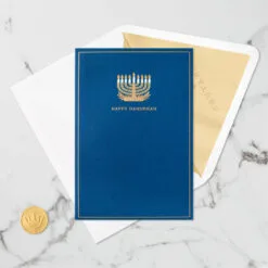 Hallmark Season Full Of Light 3D Pop-Up Hanukkah Card -Hot Sale Hallmark Store Menorah 3D PopUp Hanukkah Card 5XXH1003 05