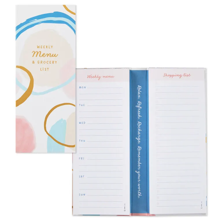 Hallmark Weekly Menu And Grocery List Memo Pad Set In Folio 2 Hallmark Weekly Menu And Grocery List Memo Pad Set In Folio - Image 2