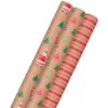 Hallmark Merry Kraft Prints 3-Pack Christmas Wrapping Paper, 90 Sq. Ft.