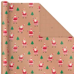 Hallmark Merry Kraft Prints 3-Pack Christmas Wrapping Paper, 90 Sq. Ft. -Hot Sale Hallmark Store Merry Kraft Prints 3Pack Christmas Wrapping Paper 5JXW1050 05