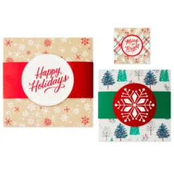 Hallmark Merry And Bright 3-Pack Christmas Gift Boxes, Assorted Sizes And Designs 11 Hallmark Merry And Bright 3-Pack Christmas Gift Boxes, Assorted Sizes And Designs -Hot Sale Hallmark Store Merry and Bright Assorted Christmas Gift Boxes 5XBC1129 06