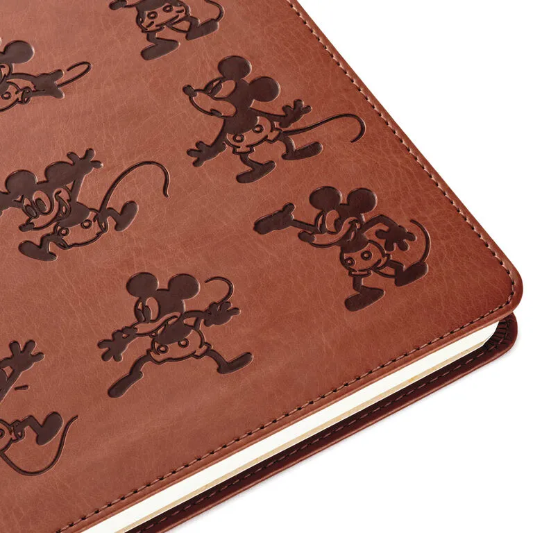 Hallmark Disney Mickey Mouse Brown Faux Leather Journal 5 Hallmark Disney Mickey Mouse Brown Faux Leather Journal - Image 5