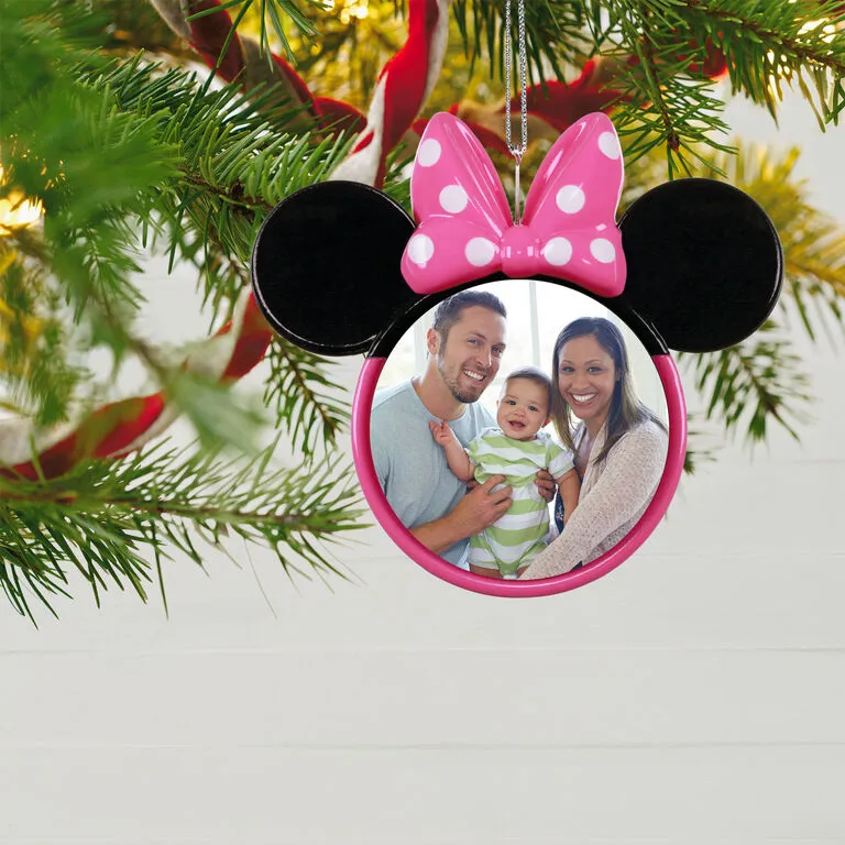 Hallmark Disney Minnie Mouse Ears Silhouette Personalized Photo Ornament 2 Hallmark Disney Minnie Mouse Ears Silhouette Personalized Photo Ornament - Image 2
