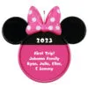 Hallmark Disney Minnie Mouse Ears Silhouette Text Personalized Ornament
