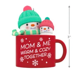 Hallmark Mom & Me Hot Cocoa Mug 2023 Ornament 8 Hallmark Mom & Me Hot Cocoa Mug 2023 Ornament -Hot Sale Hallmark Store Mom Me Snowmen in Mug Keepsake Ornament 1599QGO2577 03