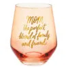 Hallmark Mom, The Perfect Blend Stemless Wine Glass 14 Oz.