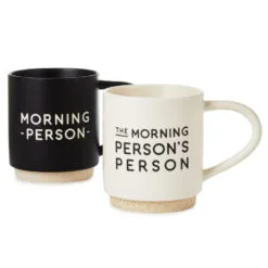 Hallmark Morning Person Stacking Mugs, Set Of 2