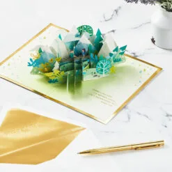 Hallmark Love Sharing Life's Adventure With You 3D Pop-Up Love Card 13 Hallmark Love Sharing Life's Adventure With You 3D Pop-Up Love Card -Hot Sale Hallmark Store Mountains and Trees 3D PopUp Love Card 1299LAD2890 06