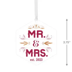 Hallmark Mr. & Mrs. Personalized Text Metal Ornament 5 Hallmark Mr. & Mrs. Personalized Text Metal Ornament -Hot Sale Hallmark Store Mr. Mrs. Personalized Christmas Ornament 1OFM1002B3 03