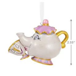 Hallmark Disney Beauty And The Beast A Mother's Love Porcelain Ornament 8 Hallmark Disney Beauty And The Beast A Mother's Love Porcelain Ornament -Hot Sale Hallmark Store Mrs. Potts and Chip Keepsake Ornament 2499QHX3109 03