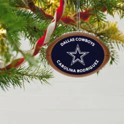 Hallmark NFL Football Dallas Cowboys Text Personalized Ornament -Hot Sale Hallmark Store NFL Football Dallas Cowboys Text Personalized Ornament 2499QHE1985B3 02