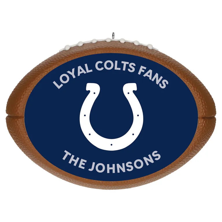 Hallmark NFL Football Indianapolis Colts Text Personalized Ornament 1 Hallmark NFL Football Indianapolis Colts Text Personalized Ornament