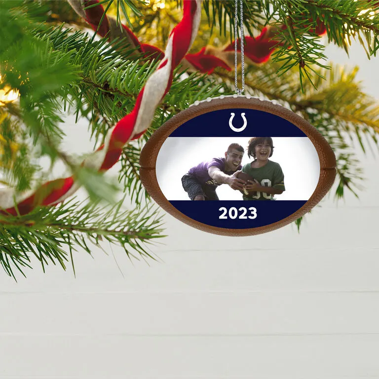 Hallmark NFL Football Indianapolis Colts Text And Photo Personalized Ornament 2 Hallmark NFL Football Indianapolis Colts Text And Photo Personalized Ornament - Image 2