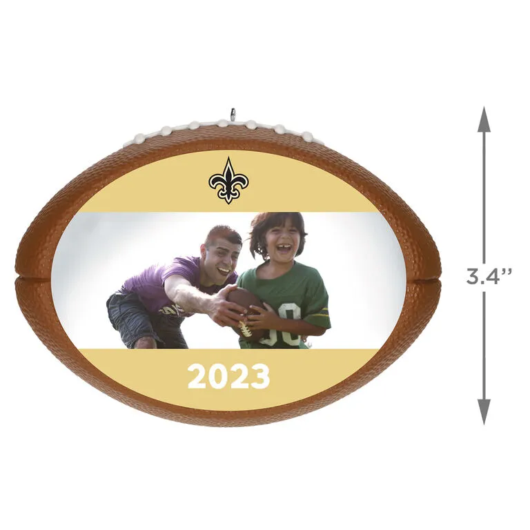 Hallmark NFL Football New Orleans Saints Text And Photo Personalized Ornament 3 Hallmark NFL Football New Orleans Saints Text And Photo Personalized Ornament - Image 3