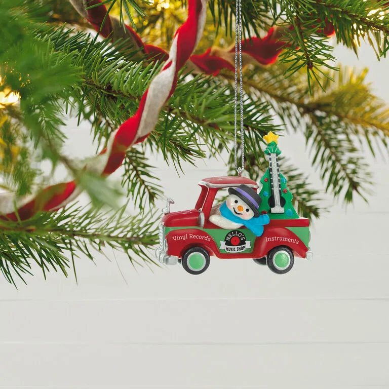 Hallmark Holiday Parade Nello's Music Shop Truck 2023 Ornament 2 Hallmark Holiday Parade Nello's Music Shop Truck 2023 Ornament - Image 2