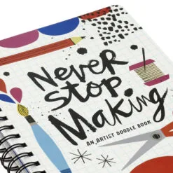 Hallmark Never Stop Making Artist Doodle Book 12 Hallmark Never Stop Making Artist Doodle Book -Hot Sale Hallmark Store Never Stop Making Artist Prompted Journal 3HWJ2104 05