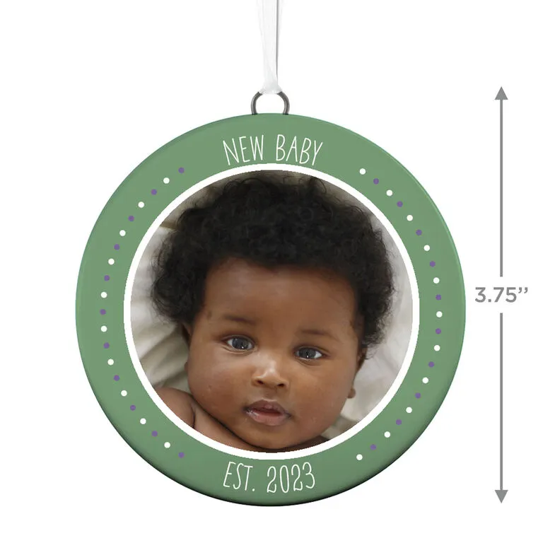 Hallmark New Baby Personalized Text And Photo Ceramic Ornament 3 Hallmark New Baby Personalized Text And Photo Ceramic Ornament - Image 3