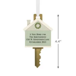 Hallmark New Home Key Personalized Ornament 5 Hallmark New Home Key Personalized Ornament -Hot Sale Hallmark Store New Home Key Personalized Christmas Ornament 2499QHE2204B1 03