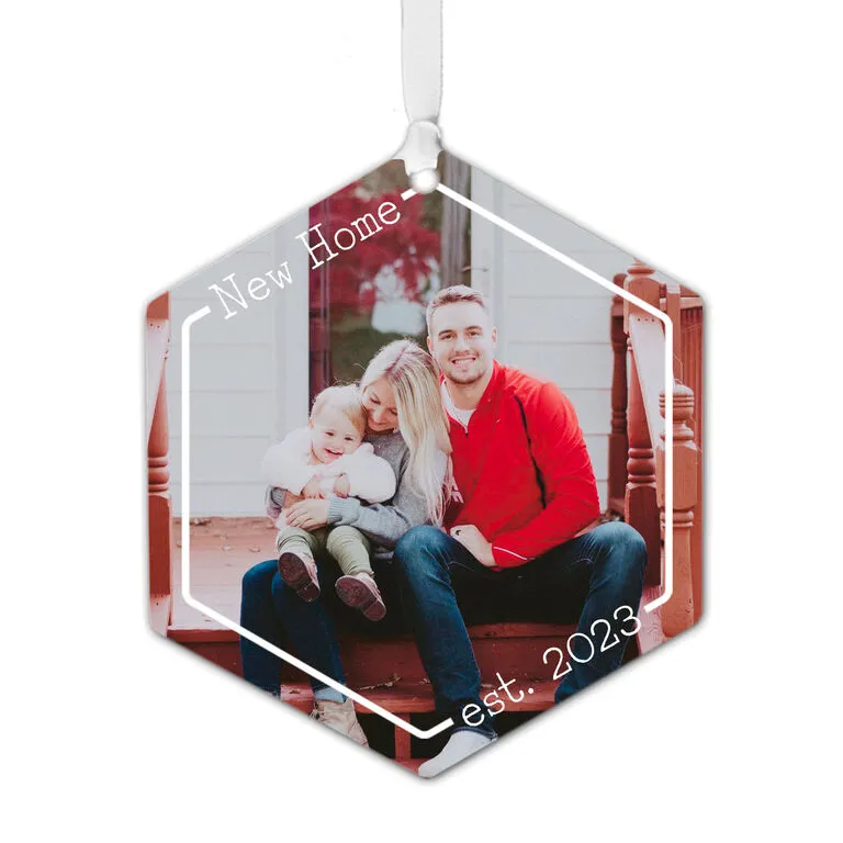Hallmark New Home Personalized Text And Photo Metal Ornament 1 Hallmark New Home Personalized Text And Photo Metal Ornament