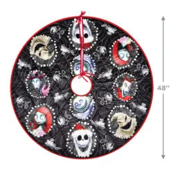 Hallmark Disney Tim Burton's The Nightmare Before Christmas Halloween Town Christmas Tree Skirt, 48" 8 Hallmark Disney Tim Burton's The Nightmare Before Christmas Halloween Town Christmas Tree Skirt, 48" -Hot Sale Hallmark Store Nightmare Before Christmas Keepsake Tree Skirt 7999QFM3939 03