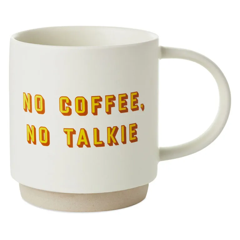 Hallmark No Coffee, No Talkie Funny Mug, 16 Oz. 1 Hallmark No Coffee, No Talkie Funny Mug, 16 Oz.