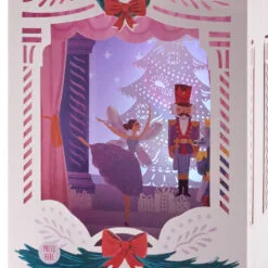 Hallmark Nutcracker Musical 3D Pop-Up Christmas Card With Light -Hot Sale Hallmark Store Nutcracker Shadow Box 3D PopUp Music Light Christmas Card 1099XOD4041 06