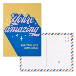 Hallmark Keep It Sunny Postcards, Book Of 10 12 Hallmark Keep It Sunny Postcards, Book Of 10 -Hot Sale Hallmark Store Orange and Blue Keep It Sunny Postcards 1SOM3857 03