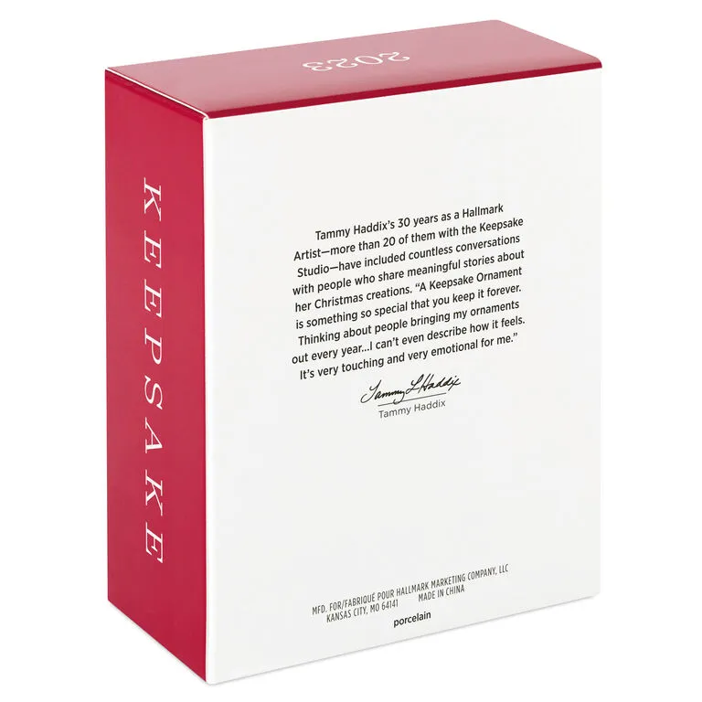 Hallmark Our First Christmas Birds In Heart 2023 Porcelain Ornament 5 Hallmark Our First Christmas Birds In Heart 2023 Porcelain Ornament - Image 5