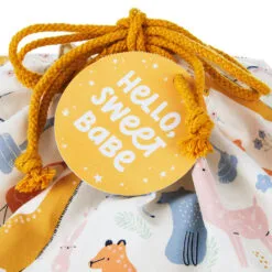 Hallmark 28" Pastel Animals Large Fabric Gift Bag With Tag 8 Hallmark 28" Pastel Animals Large Fabric Gift Bag With Tag -Hot Sale Hallmark Store Pastel Animals Fabric Gift Sack With Tag 1499EGB7167 04