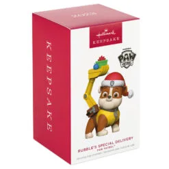 Hallmark Paw Patrol™ Rubble's Special Delivery Ornament 9 Hallmark Paw Patrol™ Rubble's Special Delivery Ornament -Hot Sale Hallmark Store Paw Patrol Rubble Keepsake Ornament 1899QXI7349 04