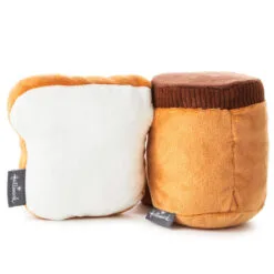 Hallmark Better Together Peanut Butter And Jelly Magnetic Plush, 5" 5 Hallmark Better Together Peanut Butter And Jelly Magnetic Plush, 5" -Hot Sale Hallmark Store Peanut Butter Jar and Bread With Jelly Magnetic Plush 1KID1641 03