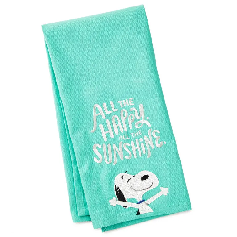 Hallmark Peanuts® All The Happy Snoopy Tea Towel 1 Hallmark Peanuts® All The Happy Snoopy Tea Towel