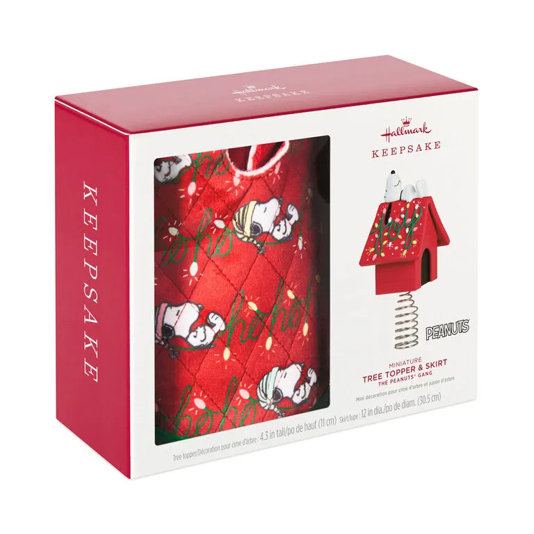 Hallmark Mini The Peanuts® Gang Snoopy Christmas Tree Topper And Tree Skirt, Set Of 2 5 Hallmark Mini The Peanuts® Gang Snoopy Christmas Tree Topper And Tree Skirt, Set Of 2 - Image 5