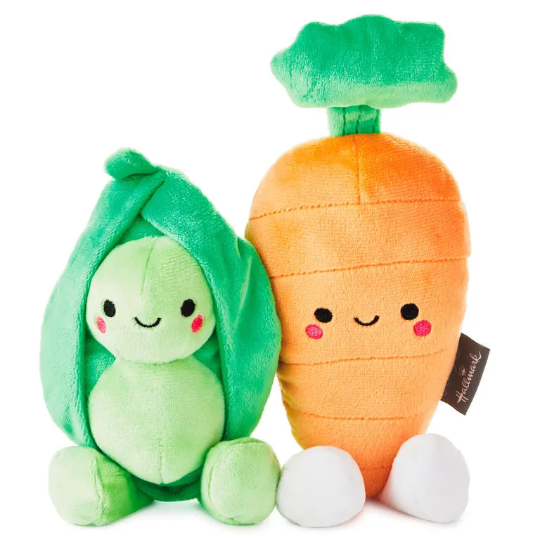 Hallmark Better Together Peas And Carrot Magnetic Plush, 4.5" 1 Hallmark Better Together Peas And Carrot Magnetic Plush, 4.5"