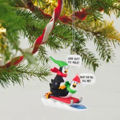 Hallmark What Did You Call Me? Ornament 7 Hallmark What Did You Call Me? Ornament -Hot Sale Hallmark Store Penguins Sledding Keepsake Ornament 2099QGO2867 02