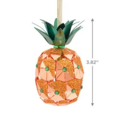 Pineapple Premium Metal Hallmark Ornament 6 Pineapple Premium Metal Hallmark Ornament -Hot Sale Hallmark Store Pineapple Metal Christmas Ornament 1HDL2146 03