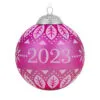 Hallmark Christmas Commemorative 2023 Glass Ball Ornament