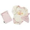 Hallmark Pink I'm New Here Baby Bodysuit And Hat, 0-3 Months