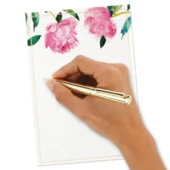 Hallmark Pink Peonies Stationery Set, Box Of 20 -Hot Sale Hallmark Store Pink Peonies Stationery Set 1499STN1137 04