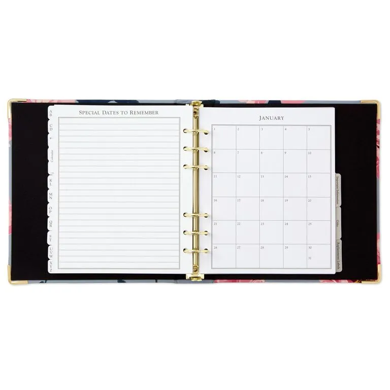 Hallmark Pink Peonies On Gray Address Book 4 Hallmark Pink Peonies On Gray Address Book - Image 4