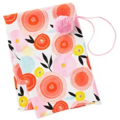 Hallmark 26" Modern Floral Fabric Gift Wrap With Elastic Band 8 Hallmark 26" Modern Floral Fabric Gift Wrap With Elastic Band -Hot Sale Hallmark Store PinkandOrange Floral Square Flat Wrapping Cloth 1299EJR6378 03