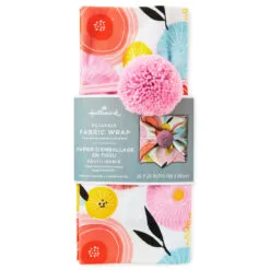 Hallmark 26" Modern Floral Fabric Gift Wrap With Elastic Band 11 Hallmark 26" Modern Floral Fabric Gift Wrap With Elastic Band -Hot Sale Hallmark Store PinkandOrange Floral Square Flat Wrapping Cloth 1299EJR6378 06