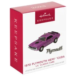 Hallmark Mini Lil' Classic Cars 1970 Plymouth Hemi® 'Cuda 2023 Metal Ornament, 0.58" 10 Hallmark Mini Lil' Classic Cars 1970 Plymouth Hemi® 'Cuda 2023 Metal Ornament, 0.58" -Hot Sale Hallmark Store Plymouth Hemi Cuda Car Keepsake Ornament 1299QXM9157 04