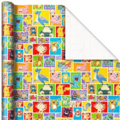 Hallmark Assorted Pokémon Wrapping Paper 3-Pack, 60 Sq. Ft. 13 Hallmark Assorted Pokémon Wrapping Paper 3-Pack, 60 Sq. Ft. -Hot Sale Hallmark Store Pokmon Wrapping Paper for Kids Birthdays 5EWR2645 05