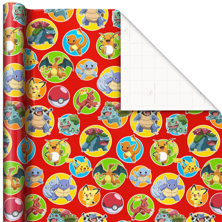 Hallmark Assorted Pokémon Wrapping Paper 3-Pack, 60 Sq. Ft. 6 Hallmark Assorted Pokémon Wrapping Paper 3-Pack, 60 Sq. Ft. - Image 6